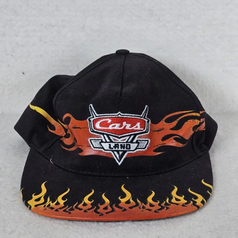 Disney Parks Cars SnapBack Youth Baseball Cap Black
